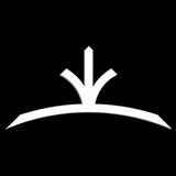 Image of Arched PVC Craftsman Gable Trim on Plain Background