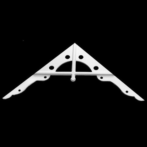 Image of Nautical PVC Victorian Gable Trim on Plain Background