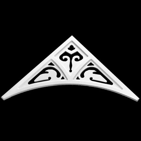 Image of Ornate PVC Victorian Gable Decoration on Plain Background