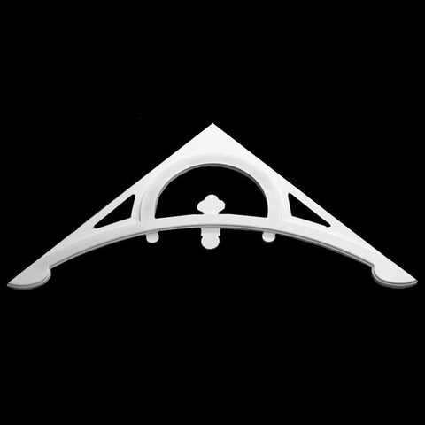 Image of Simple PVC Victorian Gable Decoration on Plain Background