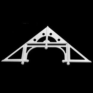 Image of Large PVC Victorian Gable Trimon Plain Background