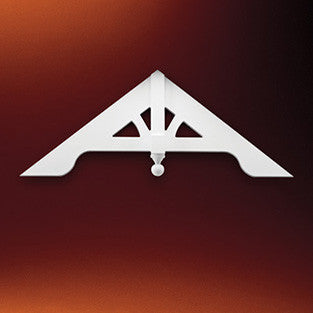 Image of PVC Craftsman Gable Trim on Plain Background