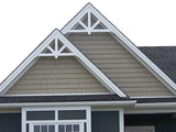 Photo of Center Drop PVC Craftsman Gable Decoration on Single Family Home