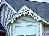 Photo of Extended PVC Gingerbread Gable Trim Installed on Single Family House