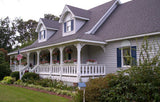 Photo of Simple PVC Victorian Gable Decoration on Home in Manns Harbor NC 1